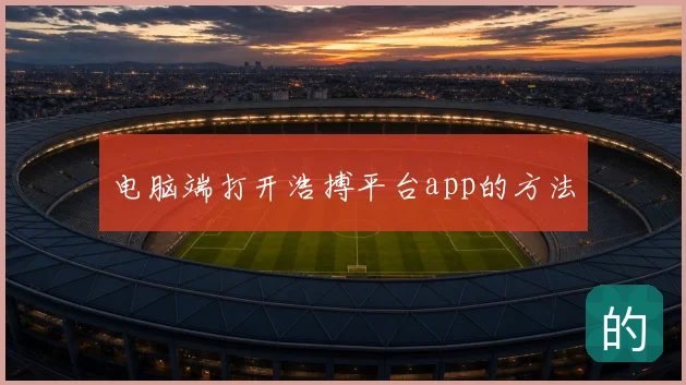 电脑端打开浩搏平台app的方法